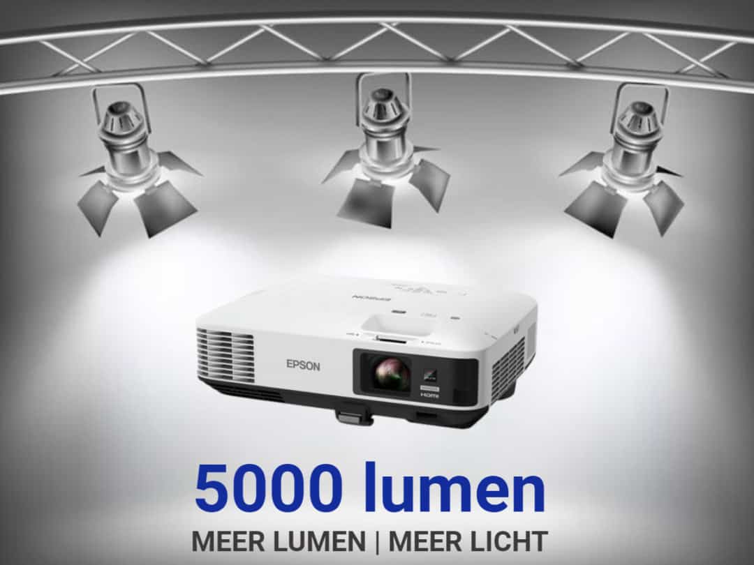 met 5000 lumen beamer meer licht